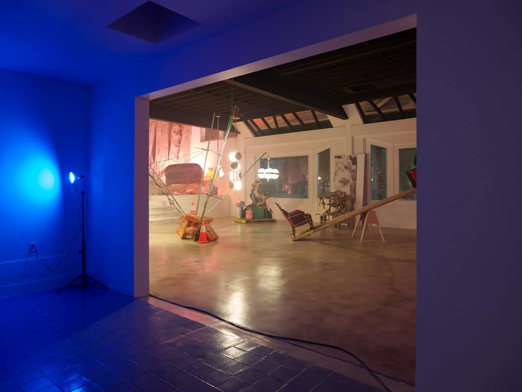An installation view of Mattia Biagi's "Metropolitan Sets" exhibition