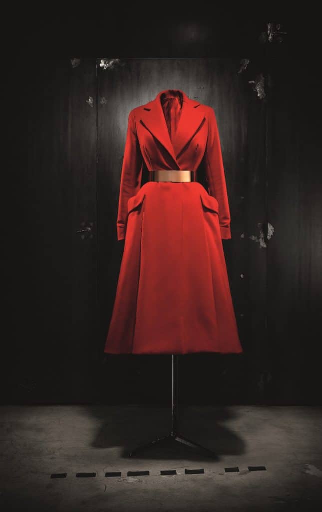 Christian Dior by Raf Simons red wool coat