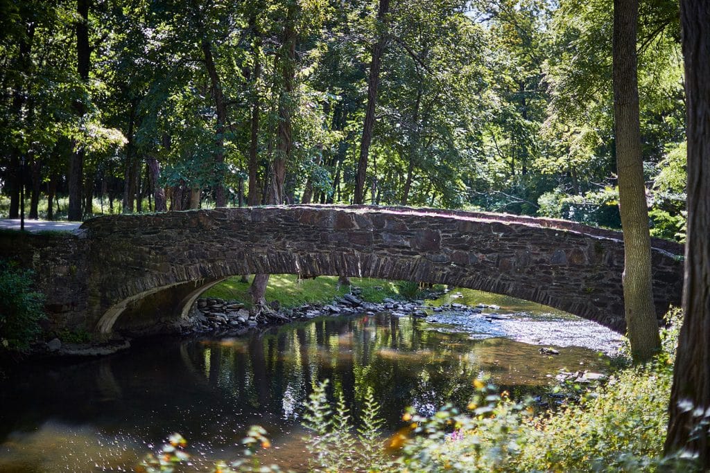 The stone bridge over the Webutuck River at Troutbeck