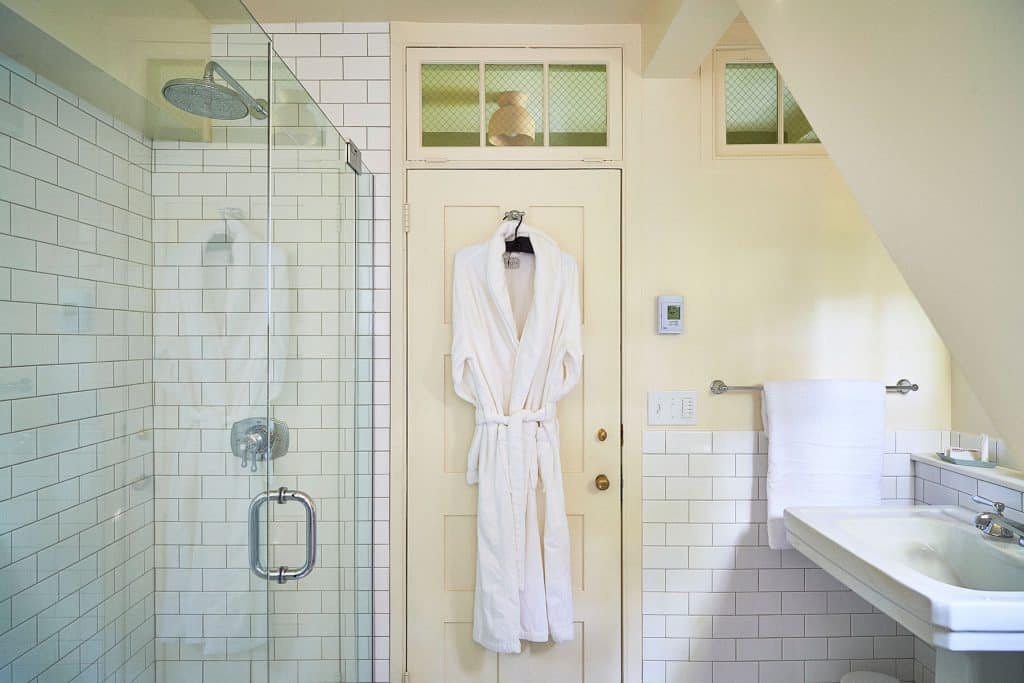 A bathroom at Troutbeck