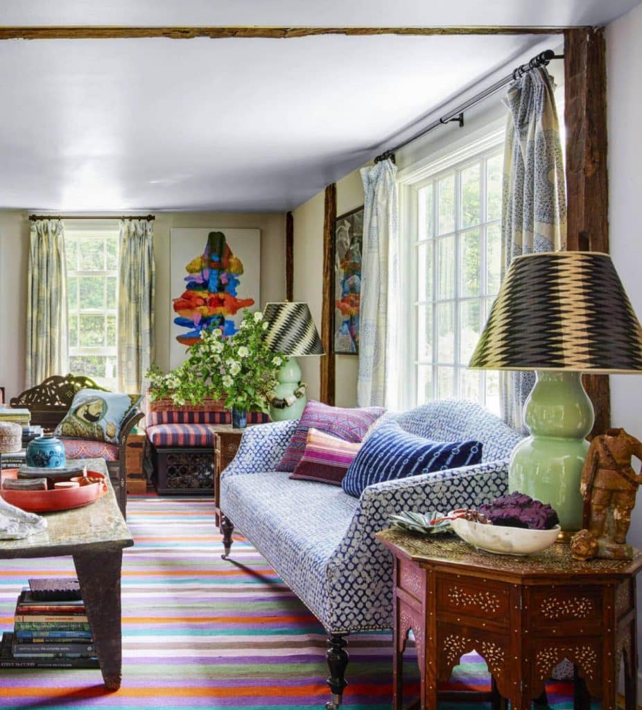 John Robshaw living room by Sara Bengur