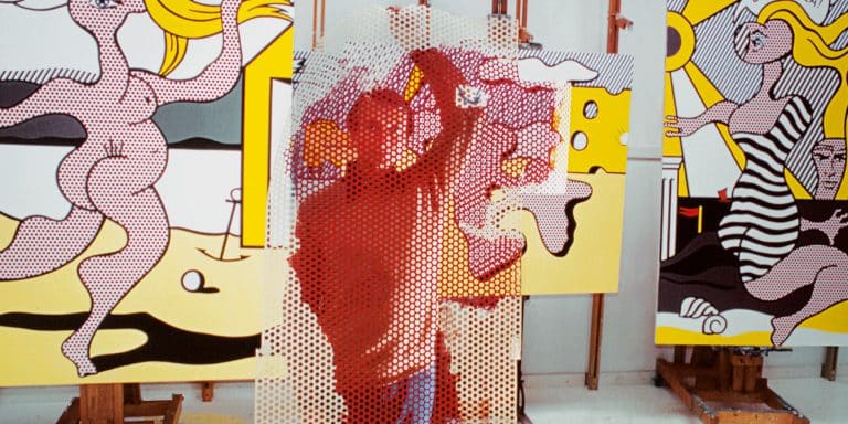 Portrait of Roy Lichtenstein in his Studio