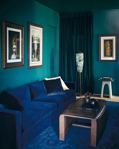 blue and green room by Estee Stanley