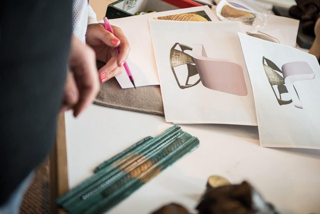 British Designer Fiona Barratt-Campbell Elemental book Rizzoli Privé Collection Armour chair process drawings