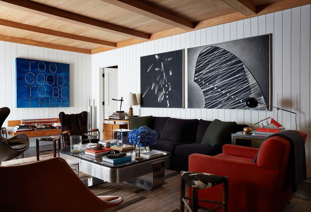 Interior Designer Robert Stilin: Interiors his own Hamptons home living room