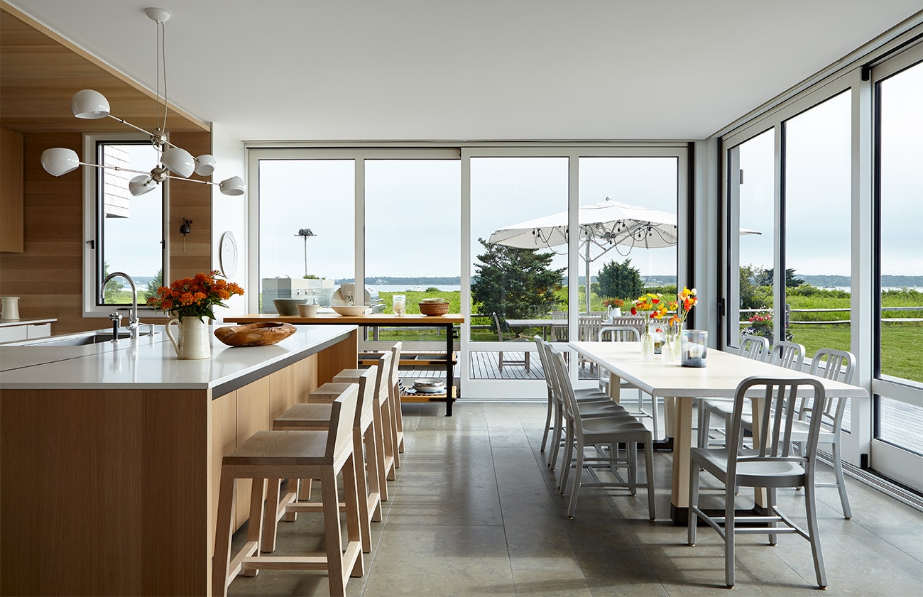 Interior designer Heather Wells architect Karen Conway home Martha's Vineyard kitchen