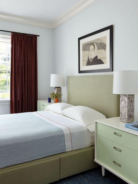 New York designer Timothy Brown Amagansett guest bedroom