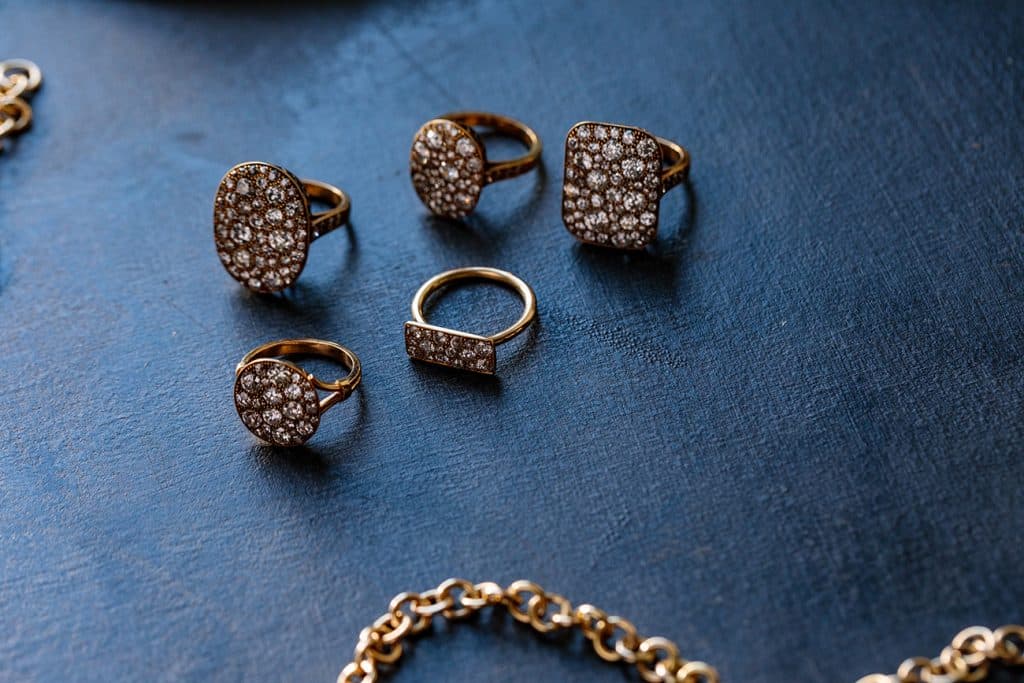 Single Stone Cobblestone rings