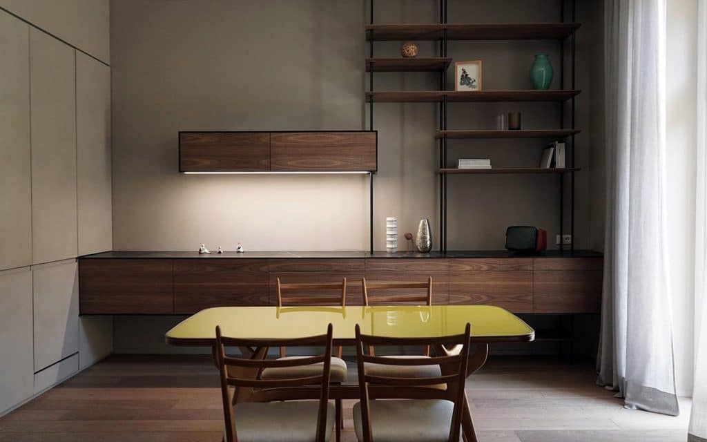 Milan furniture designer Giacomo Moor custom kitchen