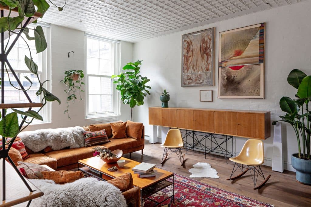 Kyle O'Donnnell Gramercy Design Stranger Things star David Harbour New York City Loft living area