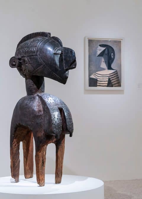 Migrating Objects: Arts of Africa, Oceania, and the Americas in the Peggy Guggenheim Collection a D’mba headdress by a Baga artist in Guinea Pablo Picasso portrait