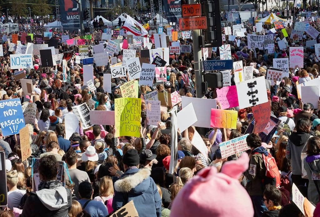 Los Angeles Women’s March, 2017, by Catherine Opie