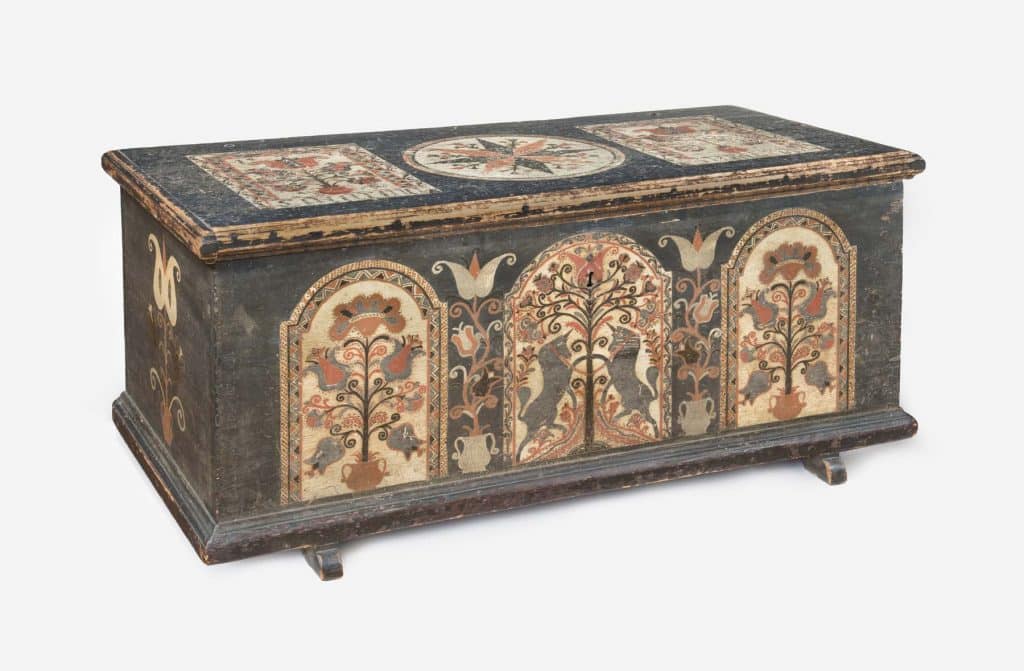 Americana Collector H. Richard Dietrich Jr. A Collector’s Vision Philadelphia Museum of Art Pennsylvania German chest Catarina Zumbro of Berks County, Pennsylvania