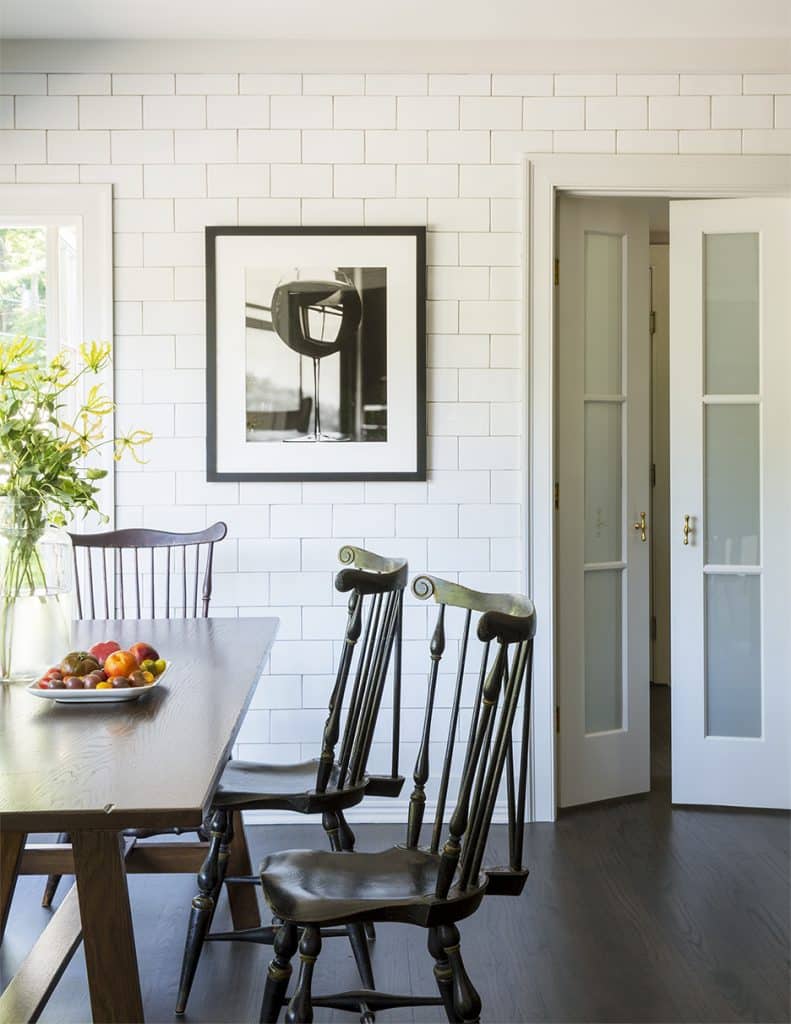 Barbara Sallick's kitchen dining area