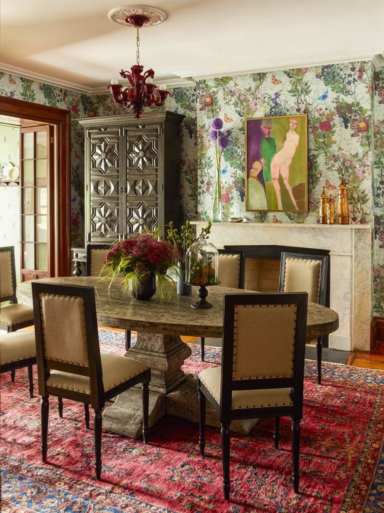 Interior designer Kati Curtis Chelsea dining room