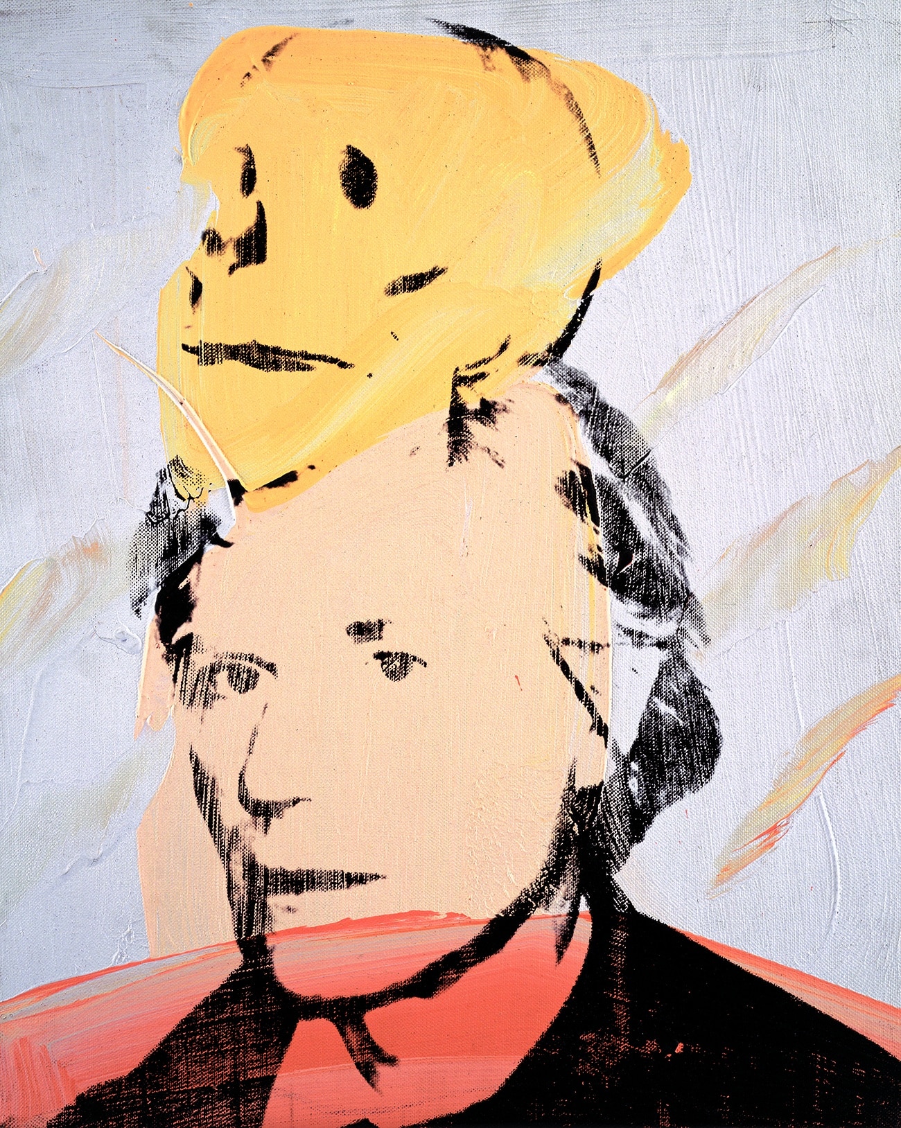 Andy Warhol's Self-Portrait with Skull, 1978. 