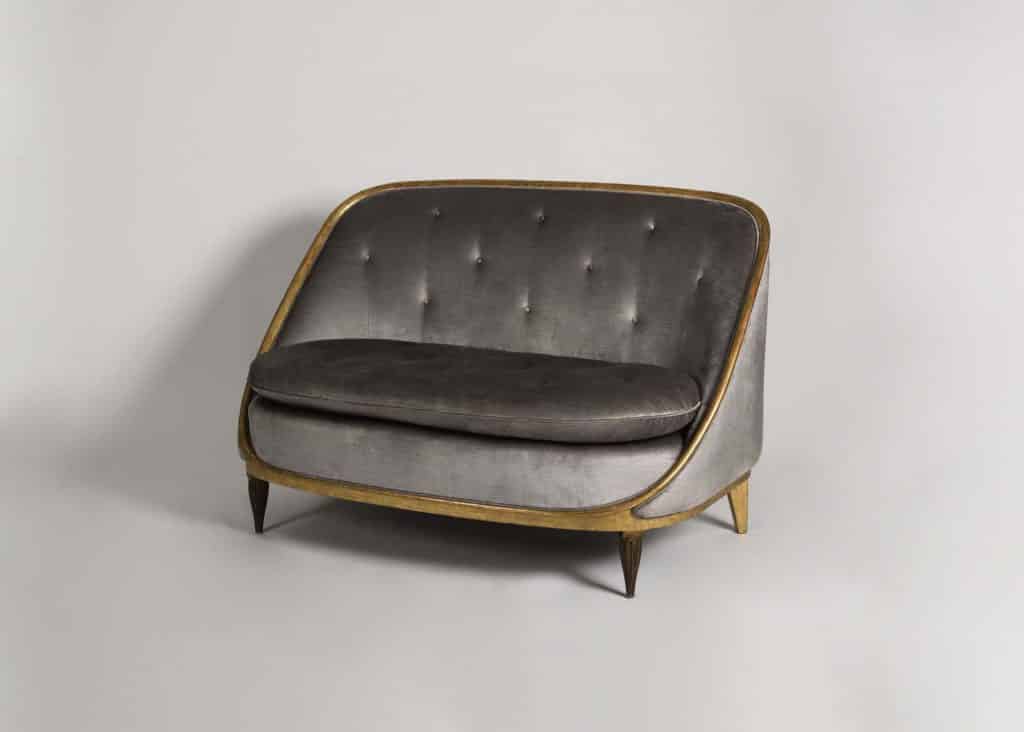 Émile-Jacques Ruhlmann settee, a variation of the Rothermere model, ca. 1930