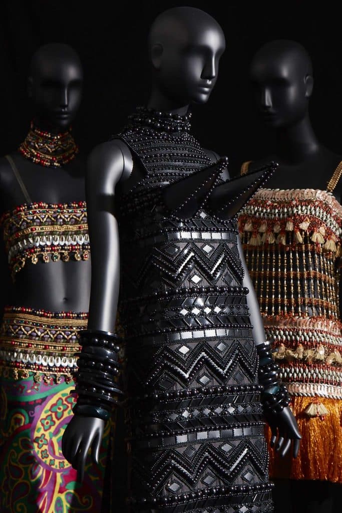 Dress, Bambara collection, haute couture, Spring 1967.
© Yves Saint Laurent/Sophie Carré