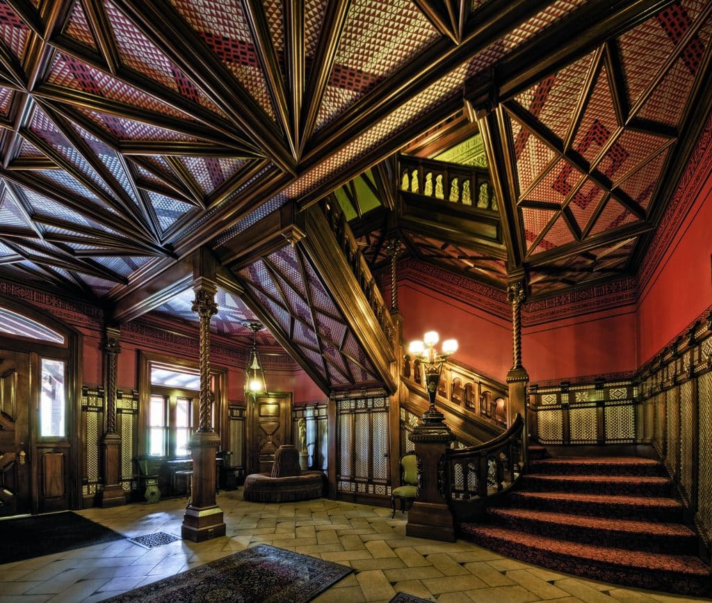 Mark Twain's 25-room Victorian mansion in Hartford, Connecticut