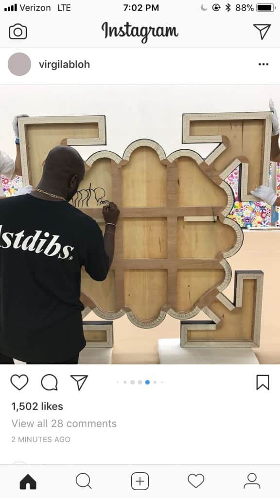 Louis vuitton x Virgil Abloh bench! One of One in the middle east! #fo