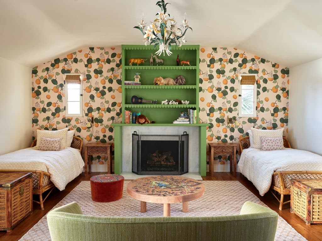 A children’s bedroom in Toro Canyon desinged by Nickey Kehoe.