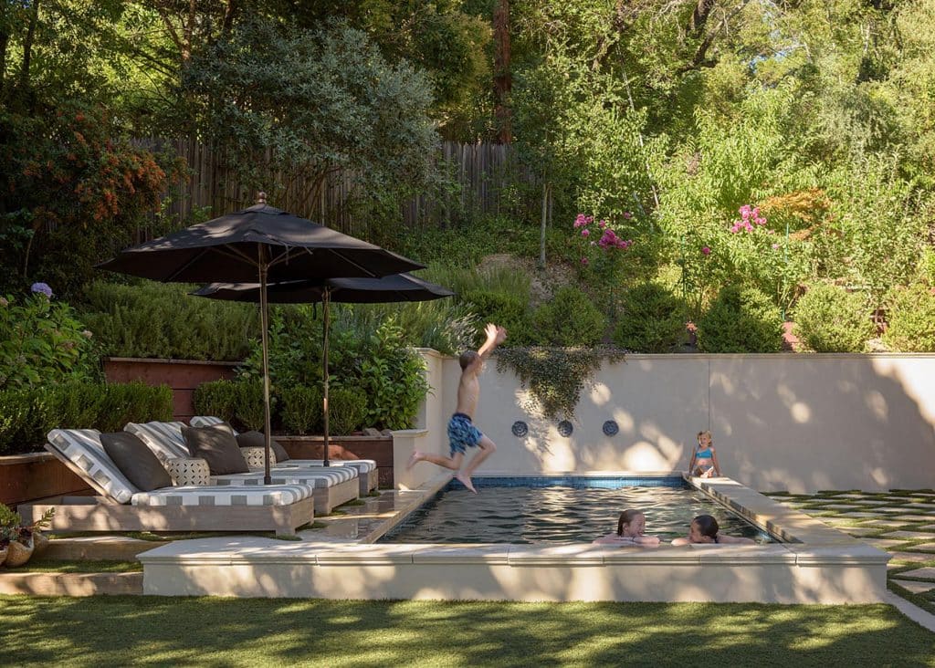 Alison Pickart kids and pool