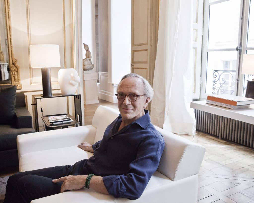 Christian Liaigre in his Paris apartment