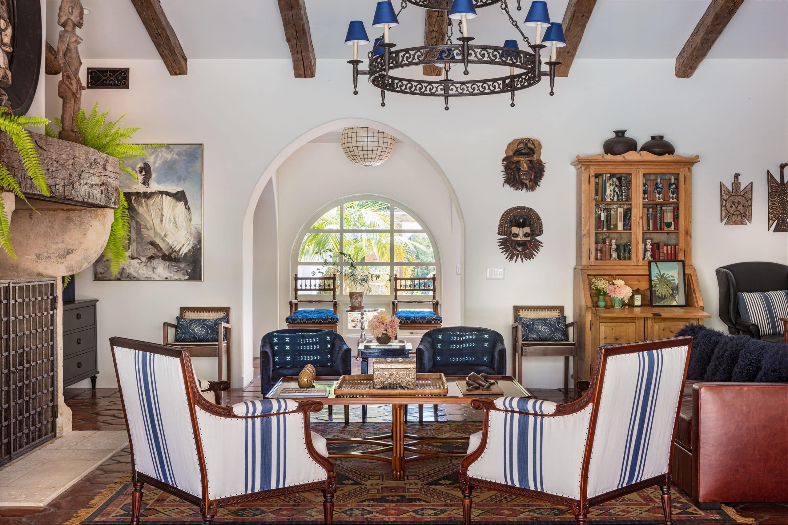 California interior designer Sean Leffers Rancho Santa Fe San Diego home living room