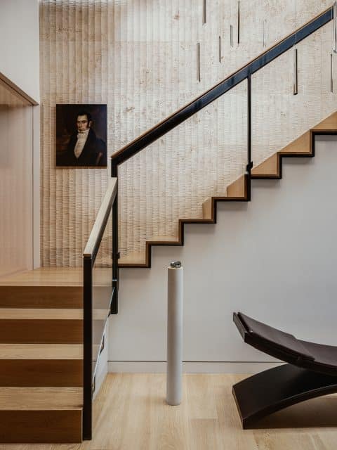 California interior designer Sean Leffers San Francisco home gallery stair hall