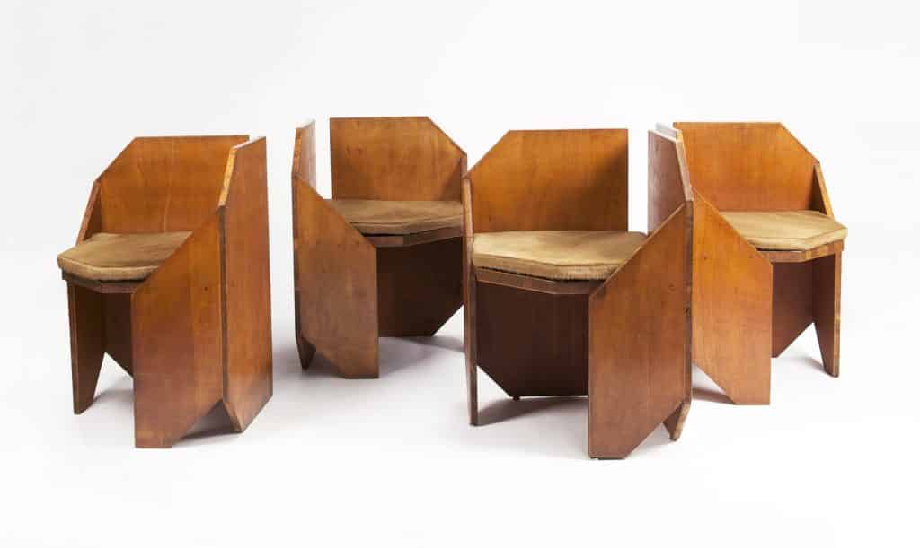 A set of chairs by Hervé Baley from Magen H Gallery 