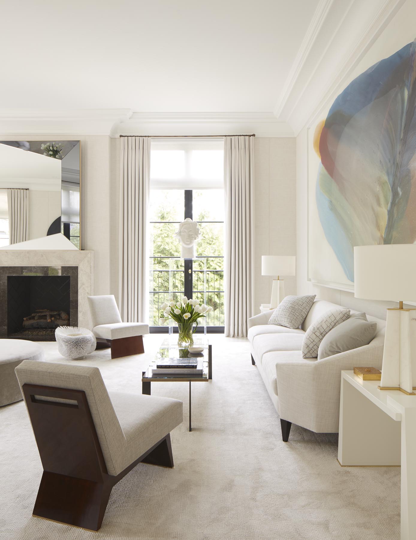 Rooms with Traditional Art vs. Edgy Contemporary Art - 1stDibs ...