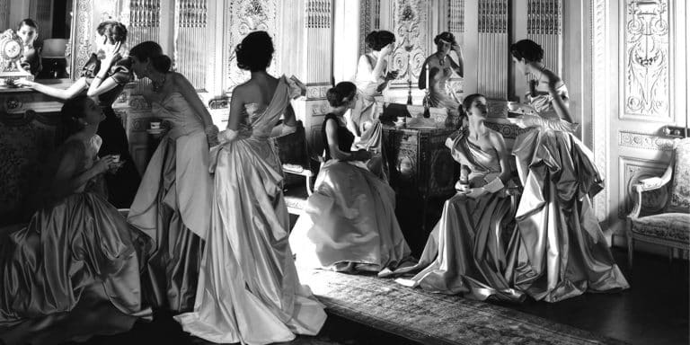 British society photographer Cecil Beaton fashion ball gowns Charles James Vogue 1948 Staley-Wise Gallery.