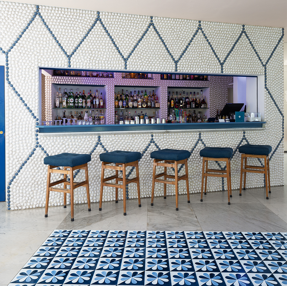 The bar at the Hotel Parco dei Principi in Sorrento, as seen in the book Gio Ponti, offered by Taschen