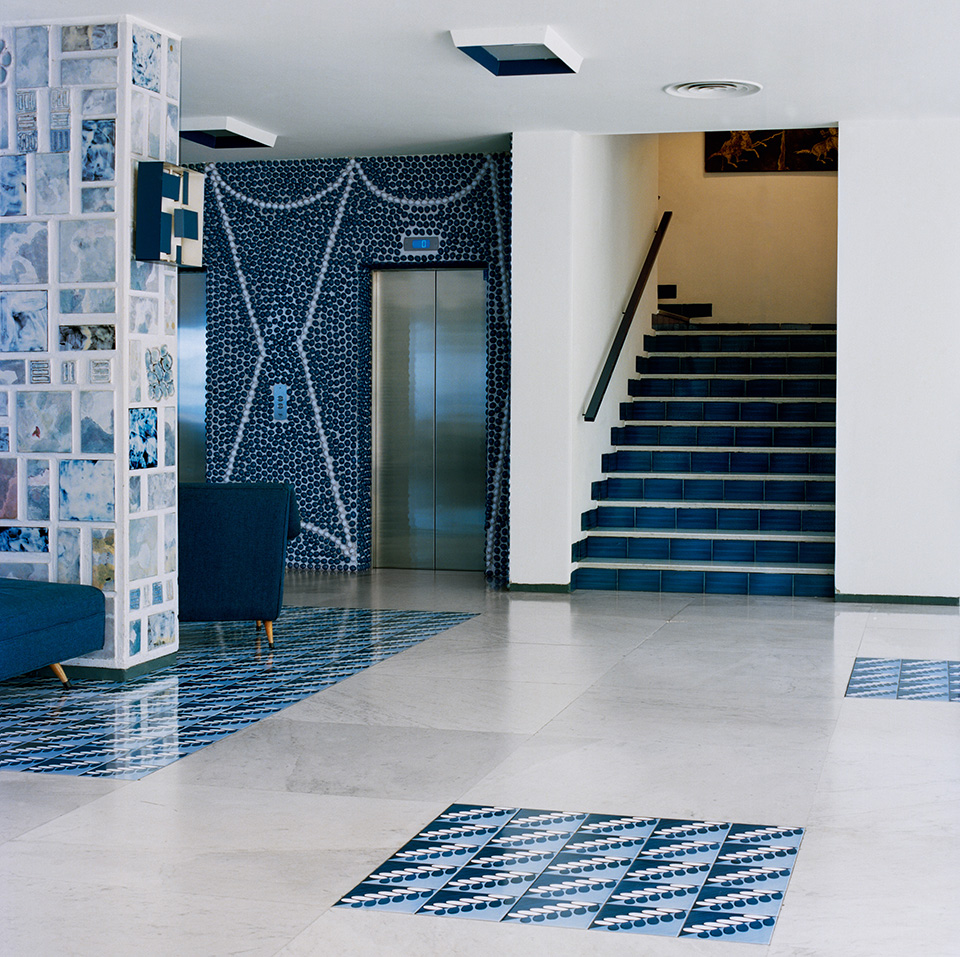 The entrance hall at the Hotel Parco dei Principi in Sorrento, as seen in the book Gio Ponti, offered by Taschen