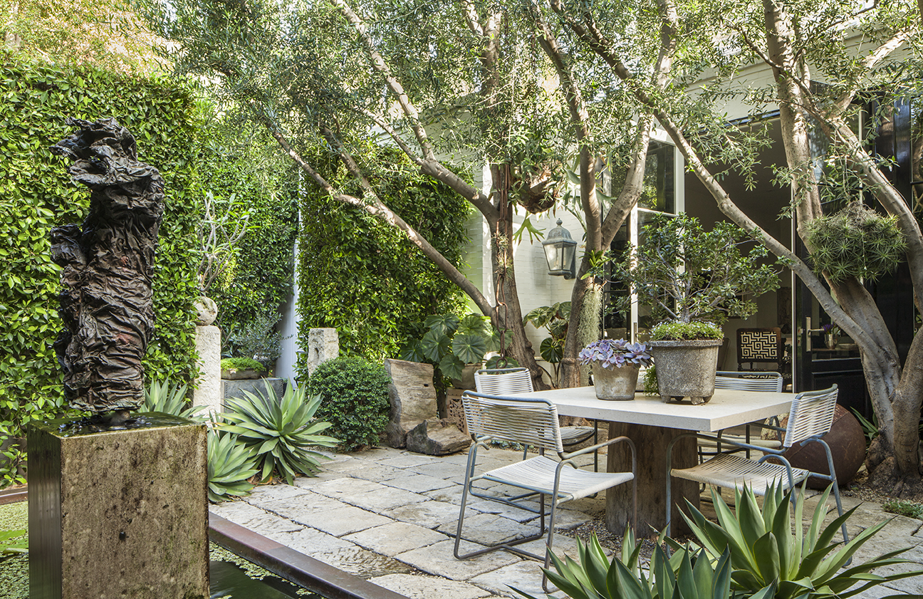 Scott Shrader's own garden in West Hollywood, California