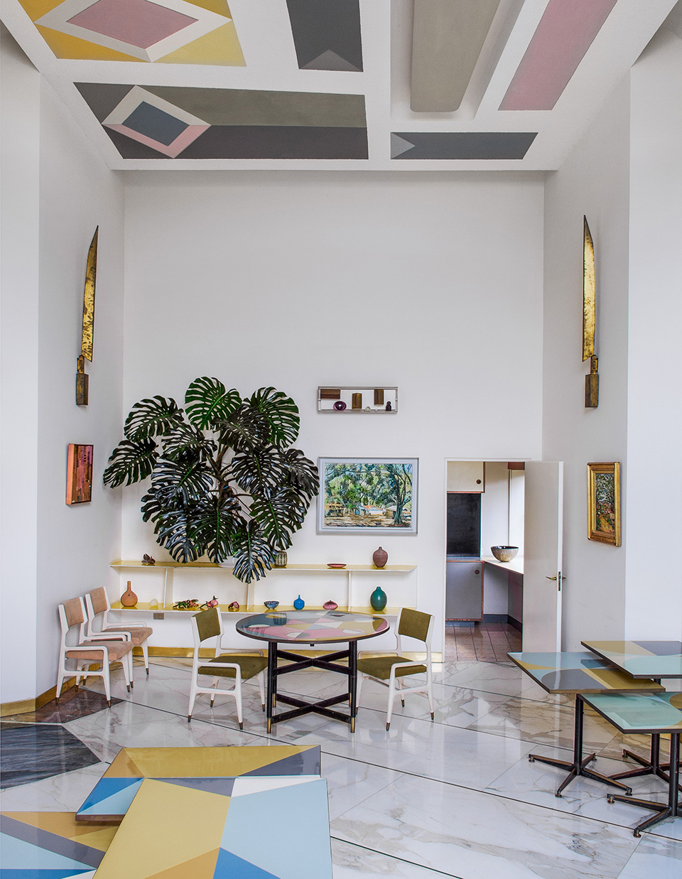 The main dining room of Villa Planchart, as seen in the book Gio Ponti, offered by Taschen