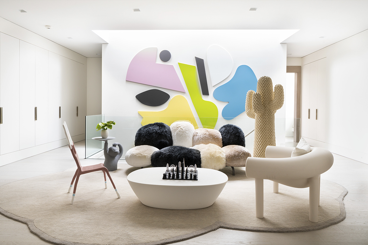 the Campana Brothers are clever let's just say that. their Boa sofa is in  the foreground, tho…