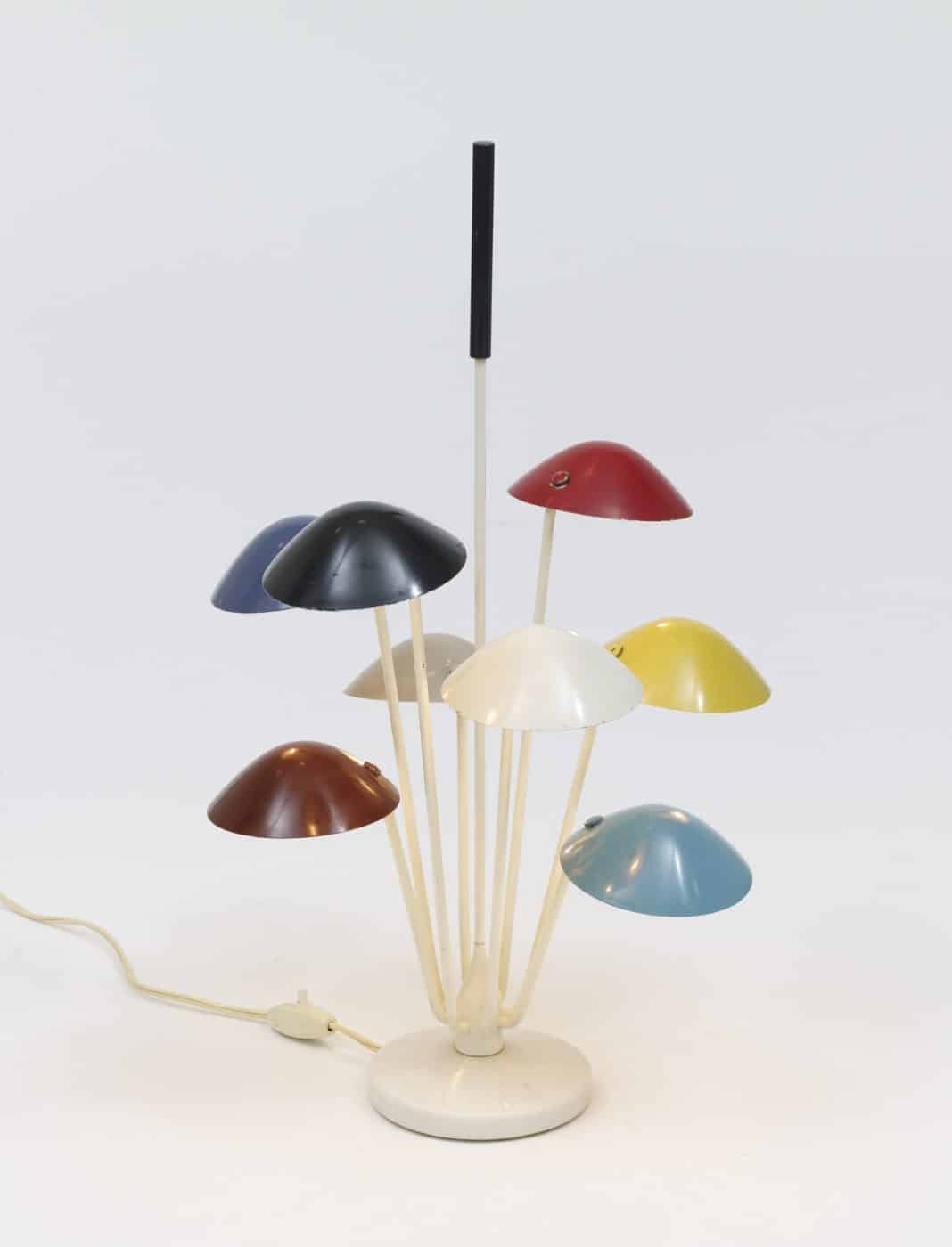 The 534 table light, designed by Gino Sarfatti for Arteluce, from "Electrifying Design: A Century of Lighting," at the Museum of Fine Arts, Houston