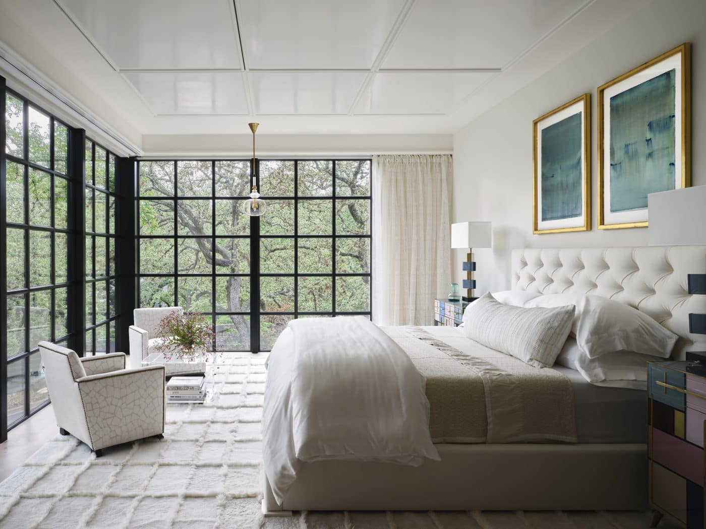 Fern Santini Austin house main bedroom