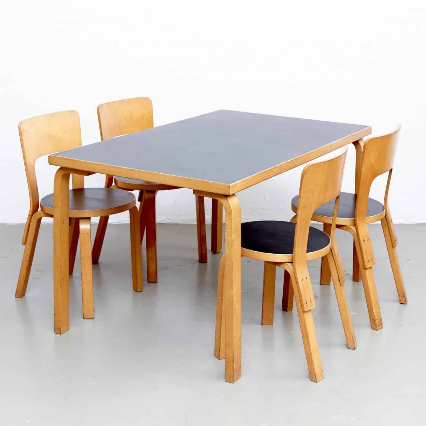 Alvar Aalto's 1970S DINING SET, offered by DADA Studios