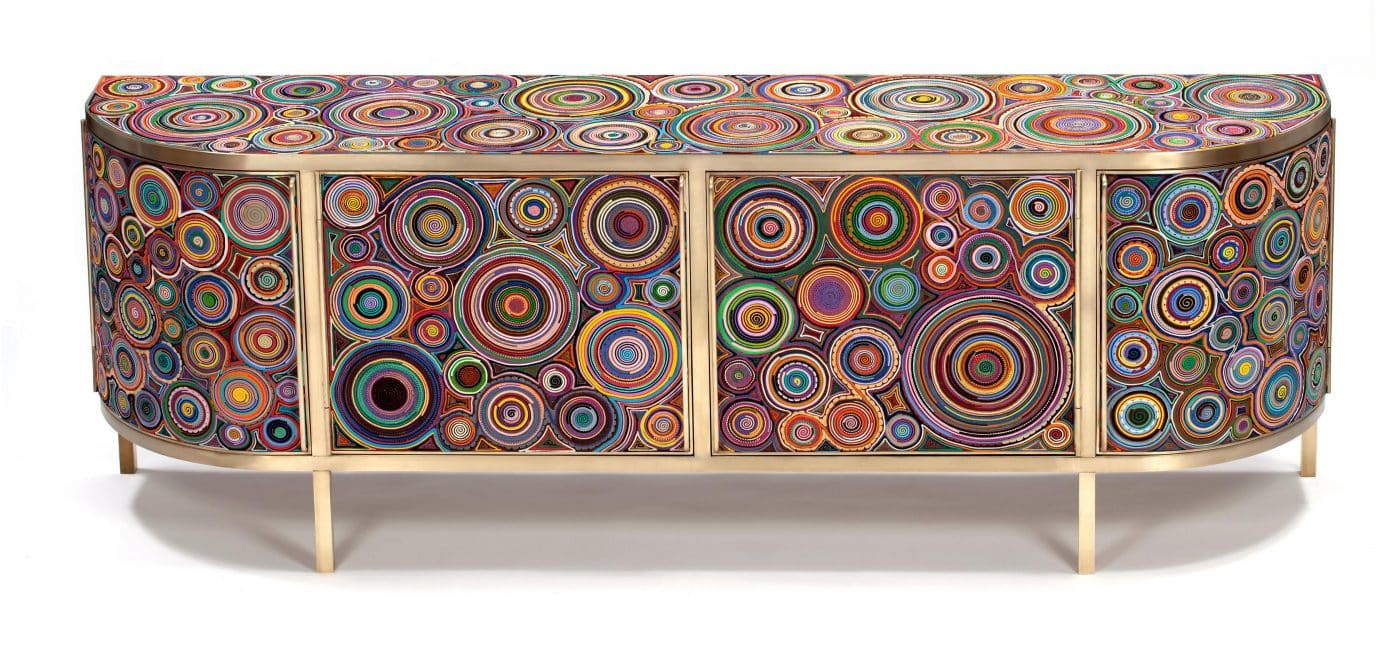 Campana Brothers "Sushi Buffet" credenza complete with colorful handcrafted rolls  