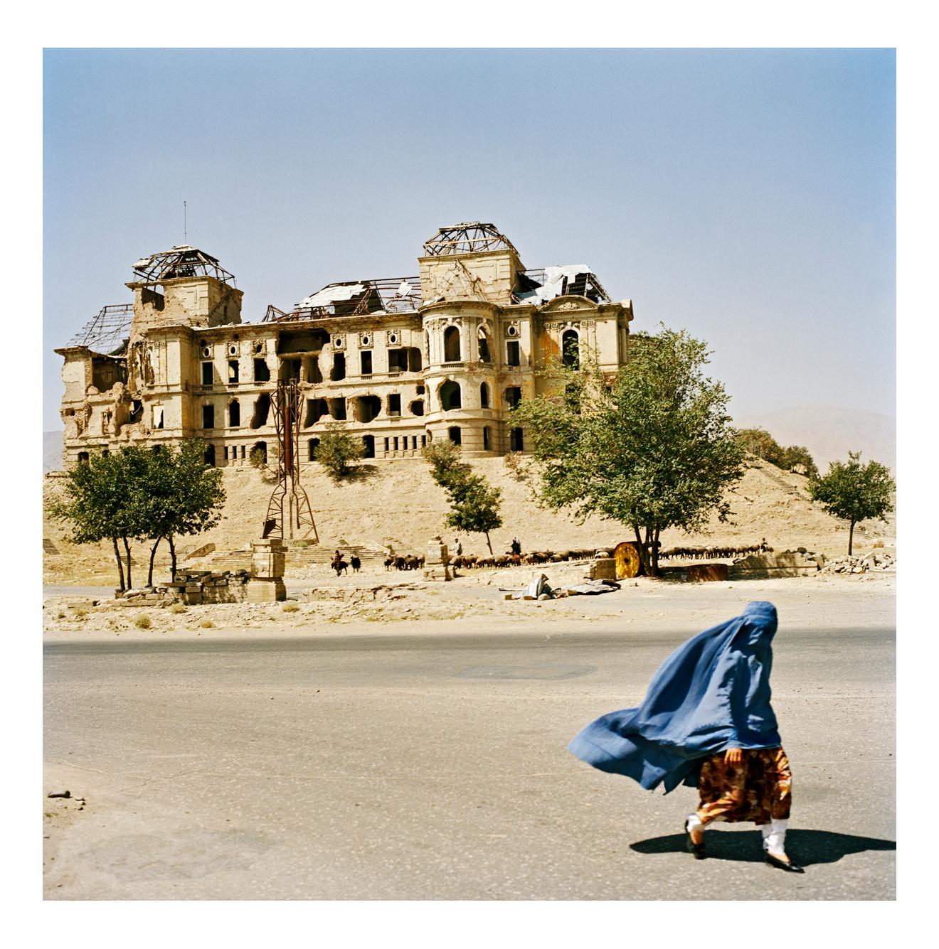 At the Darulaman Palace, Kabul, Afghanistan, August 2003, 2011, by Jonathan Becker