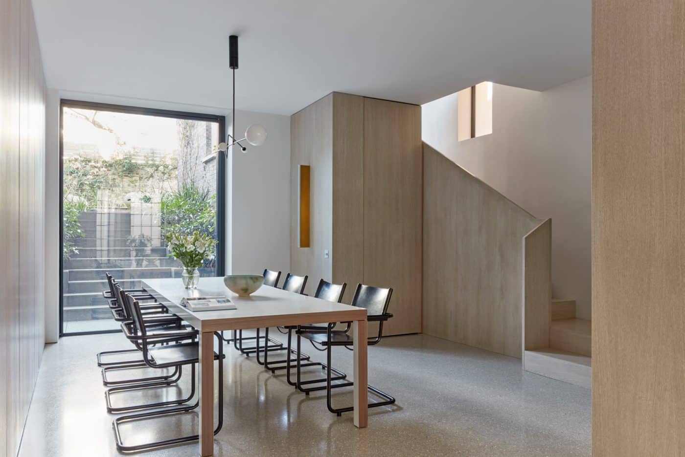 Dining area of Greenhill's home