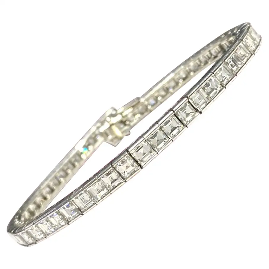 Cartier Asscher-Cut Diamond Line Bracelet, 1960