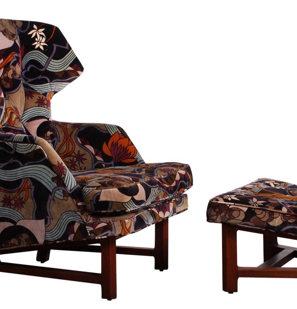 Kaleidoscopic Upholstery Makes This Edward Wormley Chair a Showstopper
