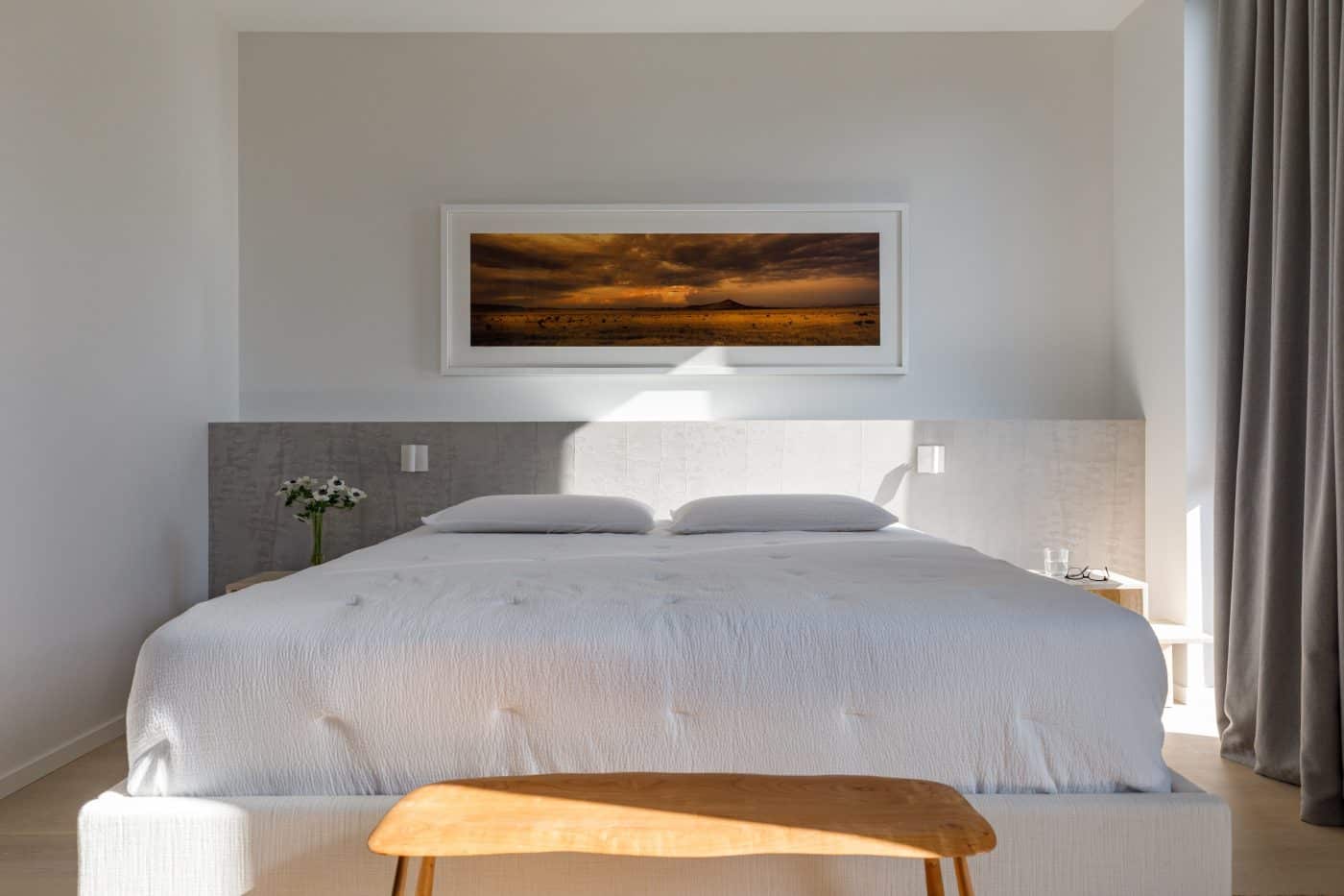 Main bedroom of the Chicago home