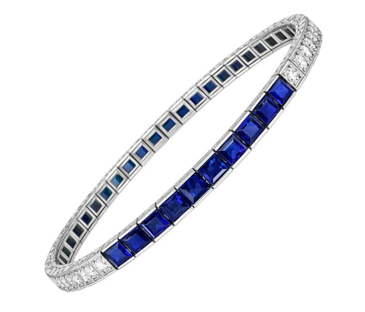 Tiffany & Co. sapphire and diamond tennis bracelet, 1920