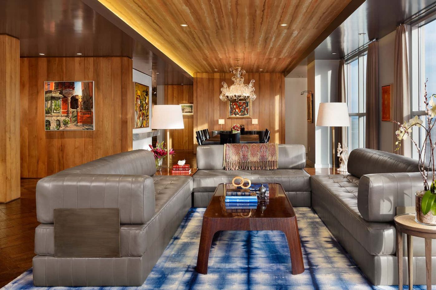 Four Seasons Penthouse living room by Cravotta Interiors
