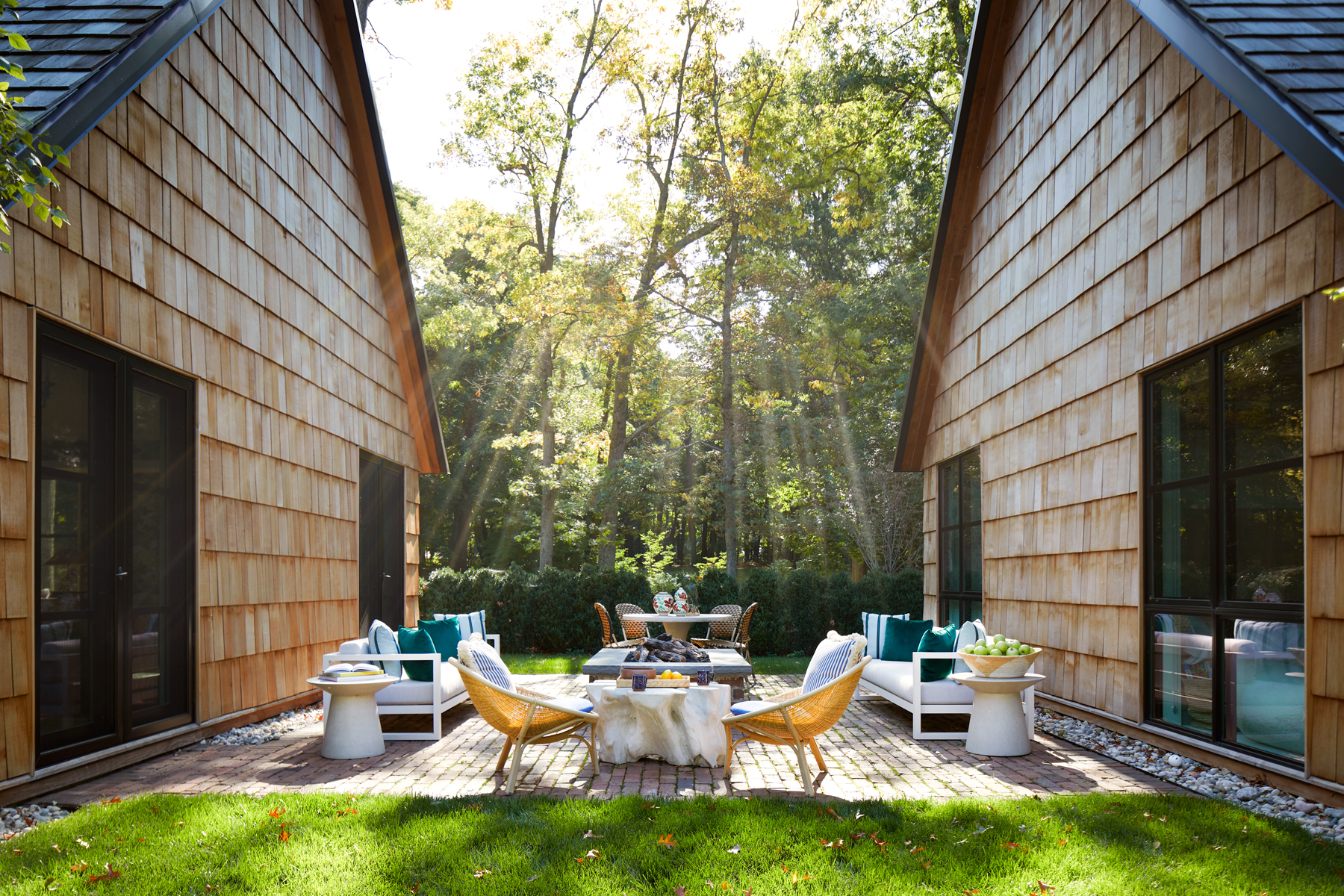 Outdoor patio space designed by Sasha Adler