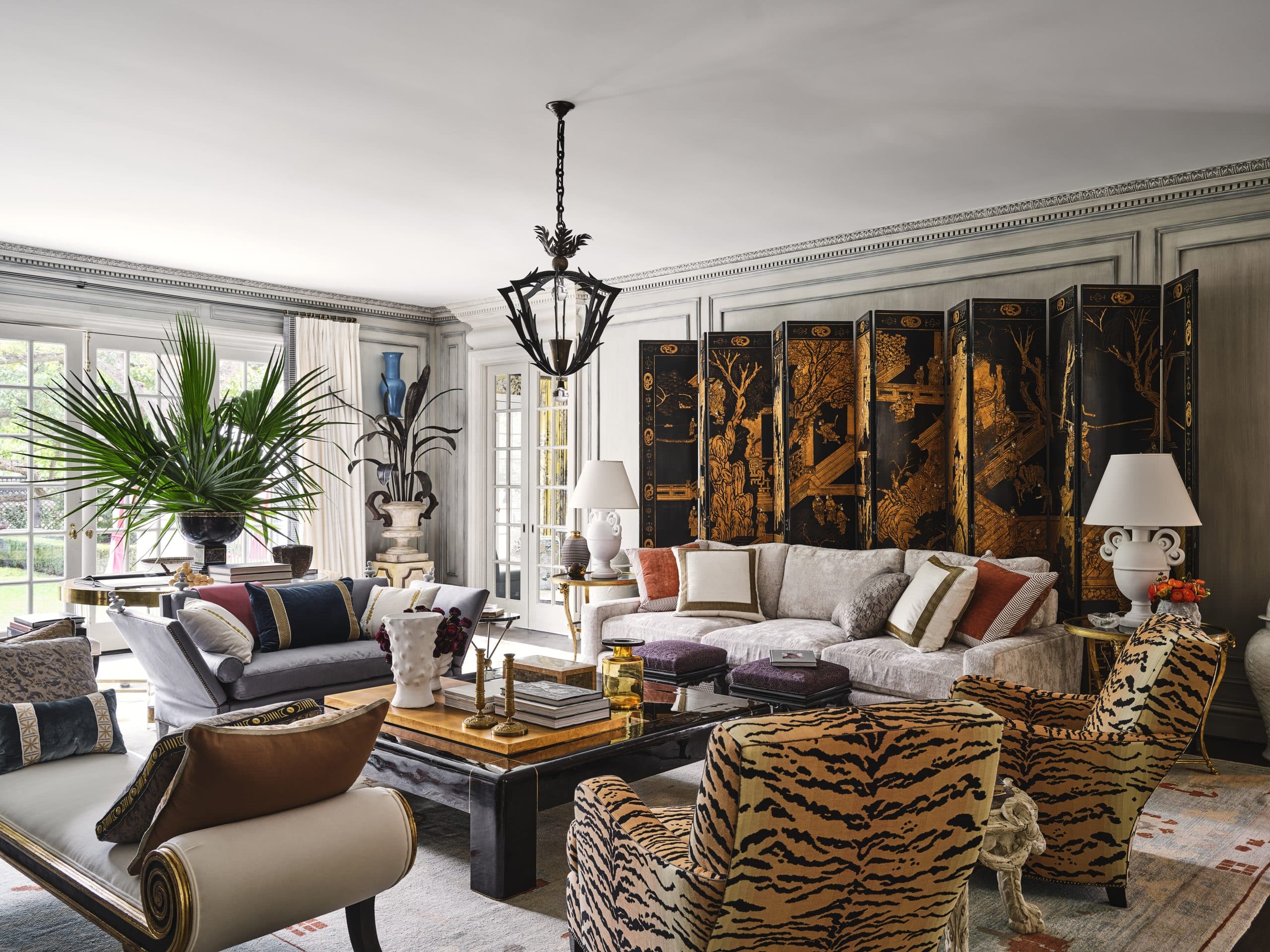 Living room designed by Michael Aiduss